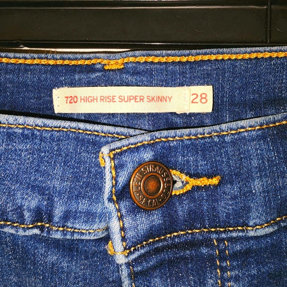 Levi's High Rise Super Skinny Ankle Jeans